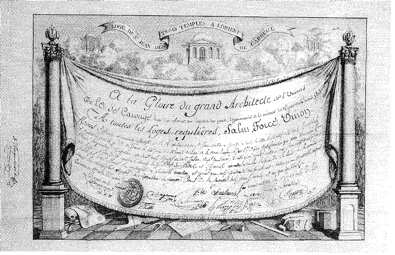Parchemin de reconnaissance du 14 juin 1802.